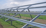 Structuri metalice suport panouri fotovoltaice - proiect parc solar Urlati