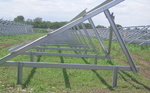 Structuri metalice suport panouri fotovoltaice - proiect parc solar Urlati