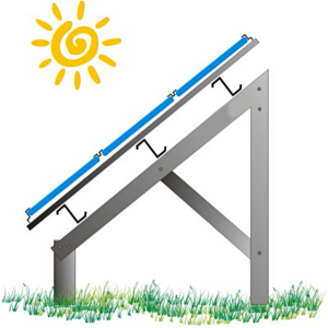 Structuri suport panouri solare in camp