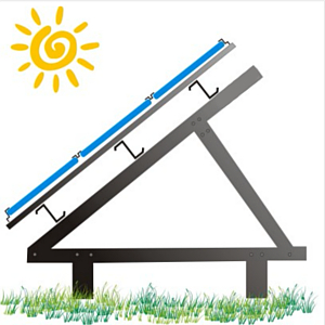 Structuri suport metalice zincate panouri solare in camp